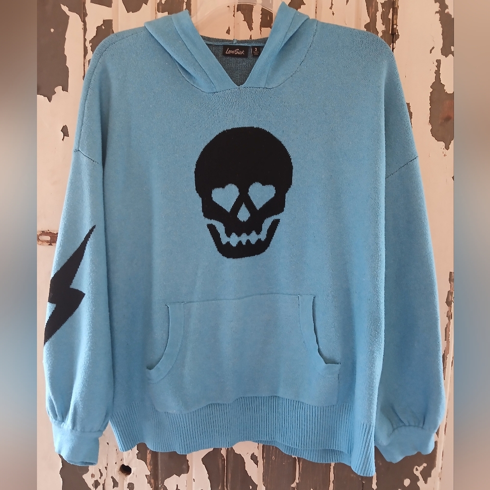 SKULL HOODIE SWEATER By Love Sick